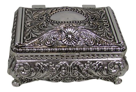 metal jewelry box buy|jewelry box for silver storage.